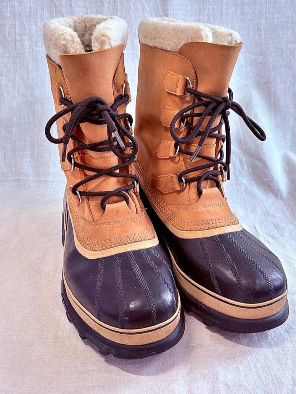 Sorel Caribou Men's Waterproof Boots US 13 Brown & Black